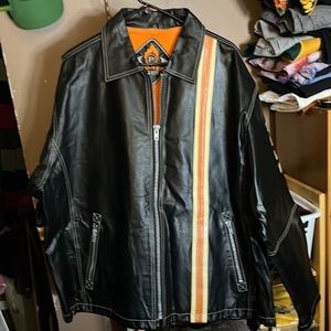 MENS Pro Tek Urban Active 100 real leather biker styler jacket size large like n
